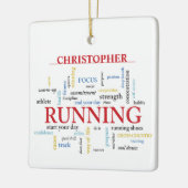 Teilnehmer mit Personalisierten Worten Keramikornament (Links)