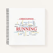 Teilnehmer mit Personalisierten Worten Notizblock (Vorderseite)