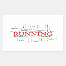 Teilnehmer mit Personalisierten Worten Rechteckiger Aufkleber