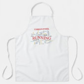 Teilnehmer mit Personalisierten Worten Schürze (Vorderseite)