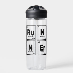Teilnehmer Periodic Table Marathon Runners Science Trinkflasche