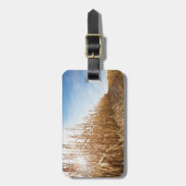 Teils geerntetes Mais-Feld Gepäckanhänger (Vorderseite vertikal)