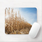 Teils geerntetes Mais-Feld Mousepad (Mit Mouse)