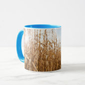 Teils geerntetes Mais-Feld Tasse (Vorderseite Links)