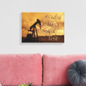 Teilt durch Hitches, vereint durch Liebe. Oilfield Leinwanddruck (Insitu (Wohnzimmer))