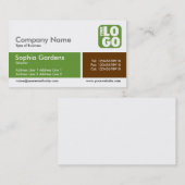 Teilte Band - Avocado Green - Logo Visitenkarte (Vorne/Hinten)