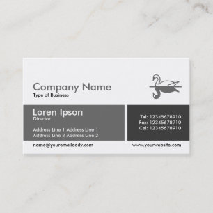 Teilte Band - Grauschattierungen Visitenkarte