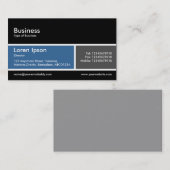 Teilte Band v2 Blau und Grau Visitenkarte (Vorne/Hinten)