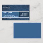Teilte Band v2 Blauschattierungen Visitenkarte (Vorne/Hinten)
