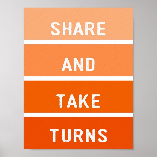 Teilung und Abnahme von Paint Chip Poster (Vorne)