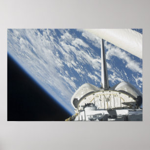 Teilweise Ansicht der Raumfähre-Bemühung Poster
