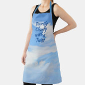 Teilweise bewölkt mit einer Drehung Sky Blue indiv Schürze (InSitu)