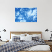 Teilweise Cloudy Blue Sky Fotografy Leinwanddruck (Insitu (Schlafzimmer))