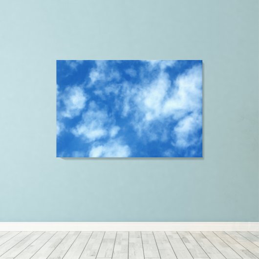 Teilweise Cloudy Blue Sky Fotografy Leinwanddruck (Insitu (Holzboden))
