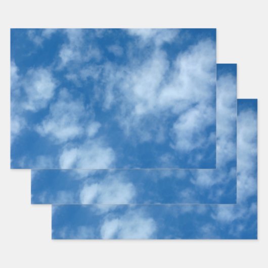 Teilweise Cloudy Blue Sky Nature Fotografy Geschenkpapier Set (Set)