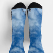 Teilweise Cloudy Blue Sky Nature Fotografy Socken (Oben)