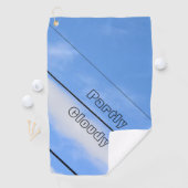 Teilweise Cloudy Sky Blue individuell anpassbar Golfhandtuch (Insitu)