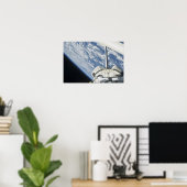 Teilweise Sicht auf Raumschiff-Streben Poster (Heimbüro)