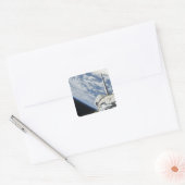 Teilweise Sicht auf Raumschiff-Streben Quadratischer Aufkleber (Umschlag)