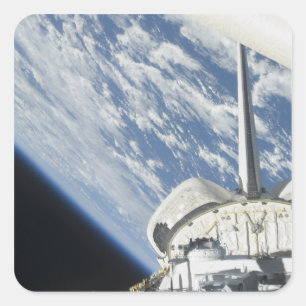 Teilweise Sicht auf Raumschiff-Streben Quadratischer Aufkleber
