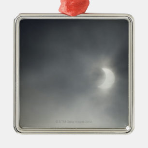 Teilweise Sonnenfinsternis, nahe Albstadt, Silbernes Ornament