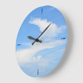 Teilweise wolkig Blue Sky Großuhr Große Wanduhr (Winkel)