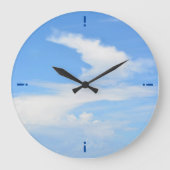 Teilweise wolkig Blue Sky Großuhr Große Wanduhr (Vorderseite)