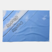 Teilweise wolkig SkyLines blau Geschirrtuch (Horizontal)