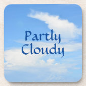 Teilweise wolkiger Himmel mit einer Drehung Getränkeuntersetzer (Vorderseite)