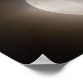 Teilweise wolkiger Vollmond, Ohio Poster (Ecke)