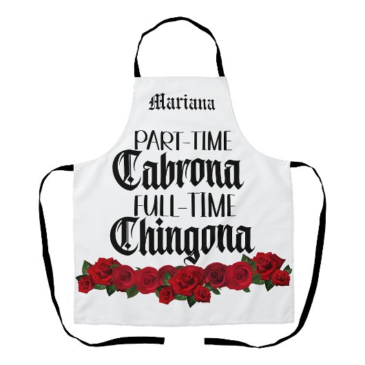 Teilzeit Cabrona Vollzeit Chingona Schürze