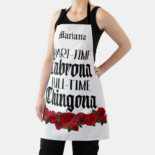 Teilzeit Cabrona Vollzeit Chingona Schürze (InSitu)