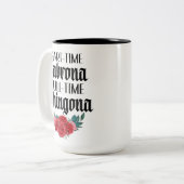 Teilzeit Cabrona Vollzeit Chingona Tasse (Vorderseite Links)