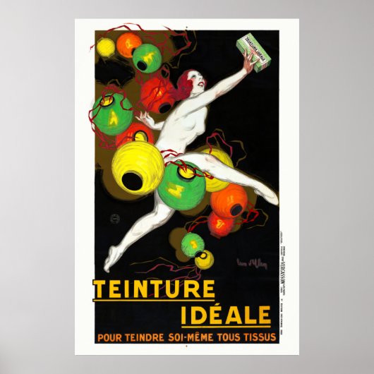Teinture Idéale France Vintage Poster 1928 (Vorne)