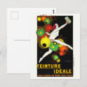 Teinture Idéale France Vintage Poster 1928 Postkarte (Vorne/Hinten)