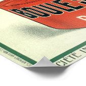 Teinture Rouge Vintage französische Werbung Poster (Ecke)