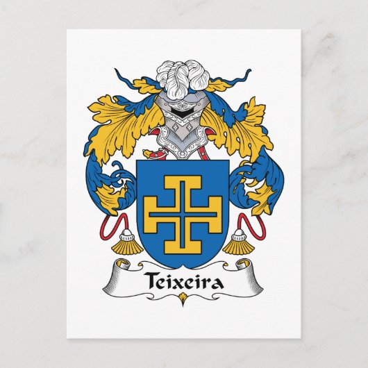 Teixeira-Familienwappen Postkarte (Vorderseite)