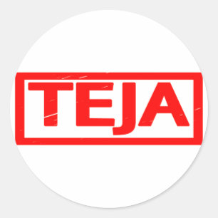Teja Briefmarke Runder Aufkleber