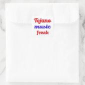 Tejano Music Freak Quadratischer Aufkleber (Tasche)
