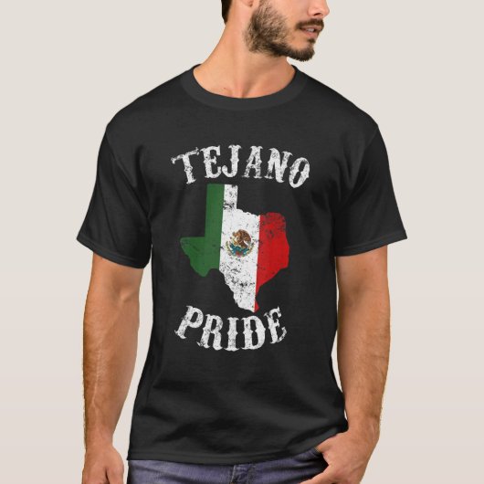 Tejano Pride mexikanischer Amerikaner Texan Hispan T-Shirt (Vorderseite)