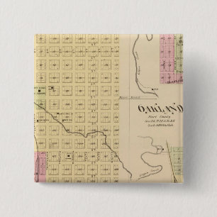 Tekamah, Oakland und Lyon, Nebraska Button