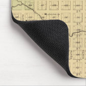 Tekamah, Oakland und Lyon, Nebraska Mousepad (Ecke)