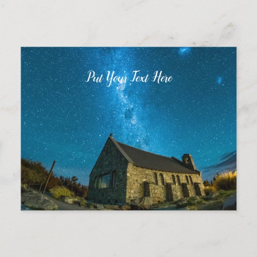 Tekapo-See | Milchstraßengalaxie | Neuseeland Postkarte (Vorderseite)