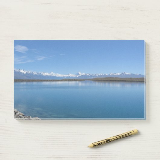 Tekapo-See, Neuseeland Post-it Klebezettel (Auf Schreibtisch)