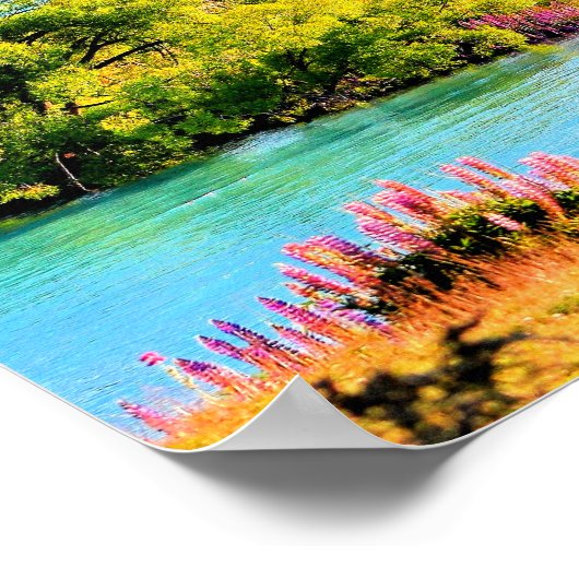 Tekapo-See, Neuseeland Poster (Ecke)