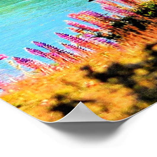 Tekapo-See, Neuseeland Poster (Ecke)