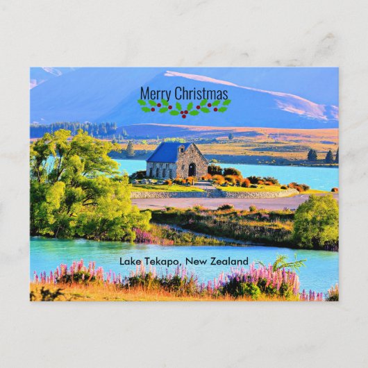 Tekapo-See, Neuseeland Postkarte (Vorderseite)