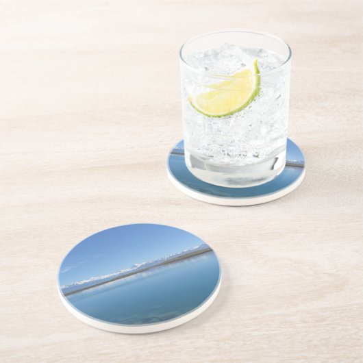 Tekapo-See, Neuseeland Sandstein Untersetzer (Seite)