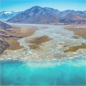 Tekapo-See und Südalpen, Neuseeland Aufkleber (Vorderseite)
