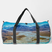 Tekapo-See und Südalpen, Neuseeland Duffle Bag (Rückseite)